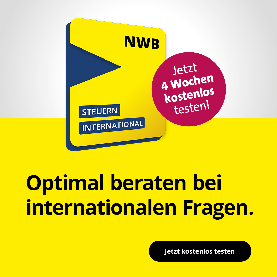 NWB Steuern International | Optimal beraten bei internationalen Fragen.