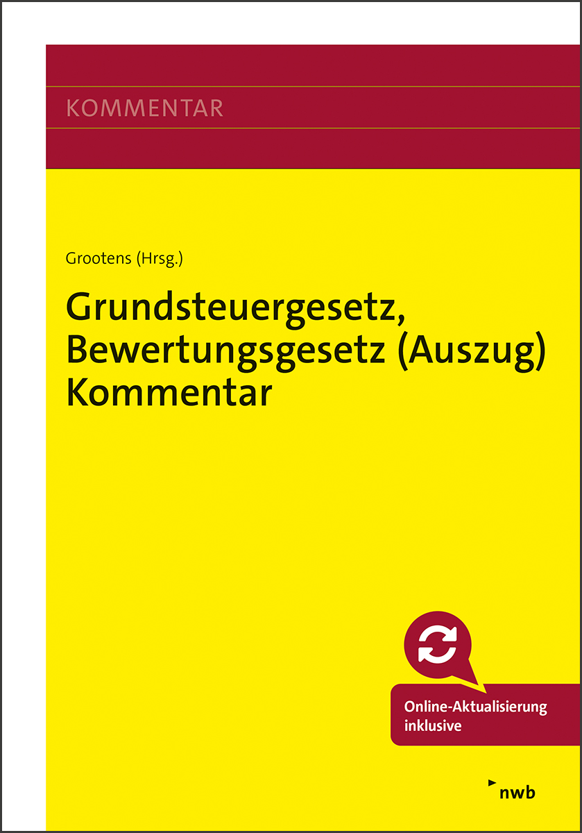 Buchcover "Grundsteuergesetz, Bewertungsgesetz (Auszug) Kommentar"