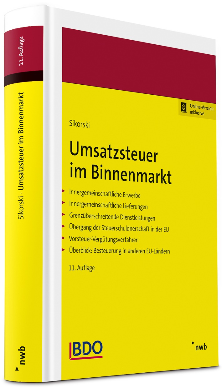 Buchcover "Umsatzsteuer im Binnenmarkt"