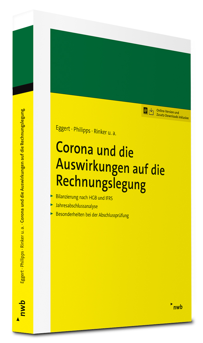Buchcover "Corona und die Auswirkungen auf die Rechnungslegung"