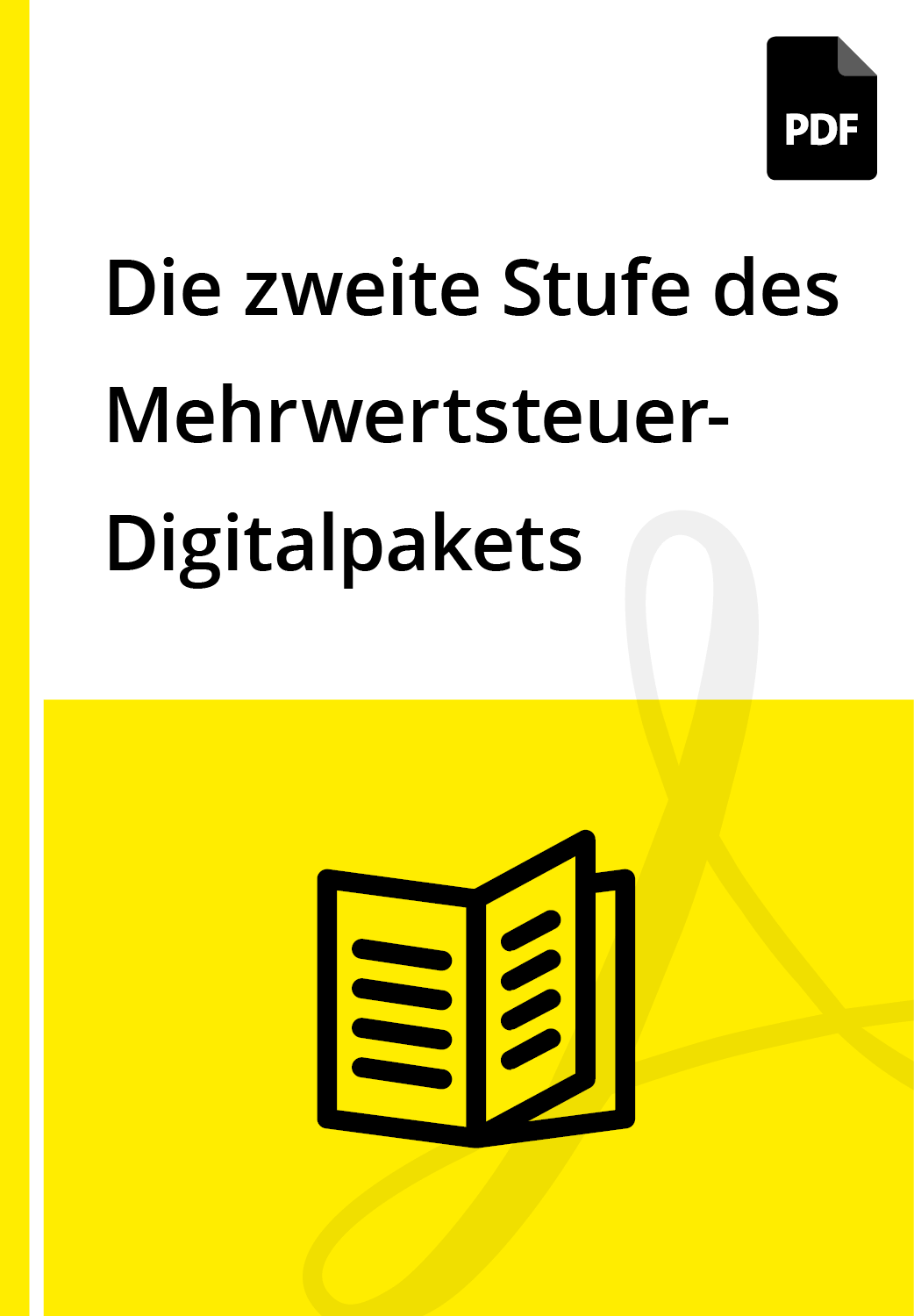 PDF Die zweite Stufe des Mehrwertsteuer-Digitalpakets