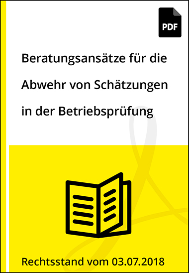 NWB, NWB Verlag, Beratungsansätze für die Abwehr von Schätzungen in der Betriebsprüfung
