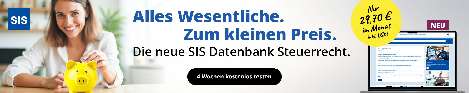 Frau mit Sparschwein - Thema: SIS Datenbank