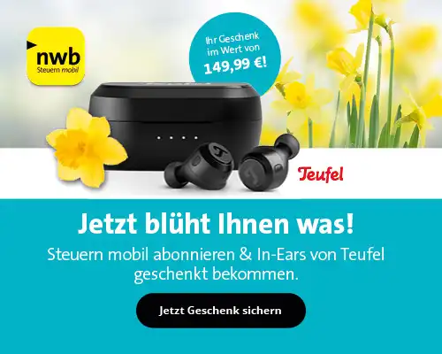 Kopfhörer und Narzissen - Frühlingsangebot von NWB