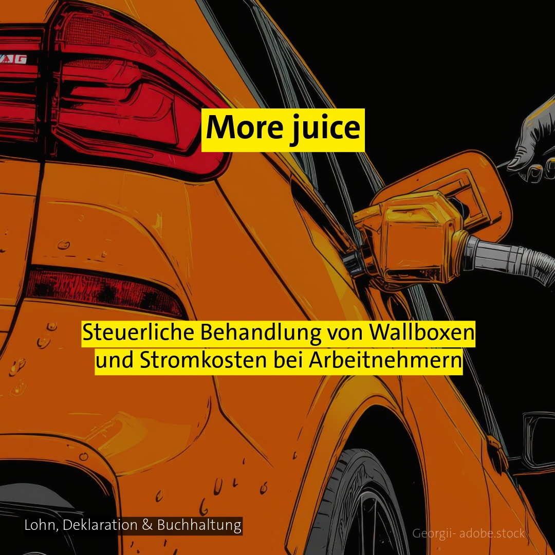 Stilisiertes E-Auto - Thema: Steuerliche Absetzung 