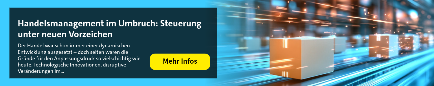 Paket auf Fließband - Thema: Handelsmanagement