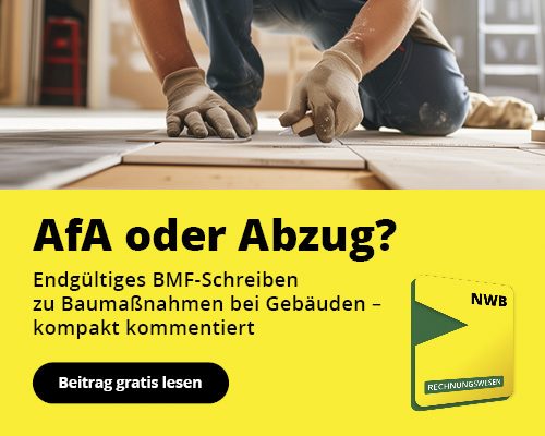 Bauarbeiter - Thema: BMF-Schreiben für Baumaßnahmen