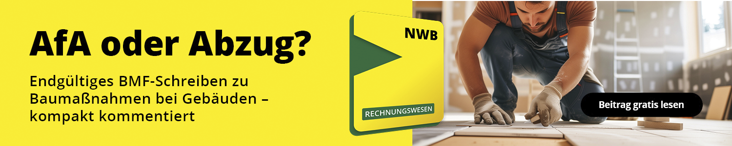 Bauarbeiter - Thema: BMF-Schreiben für Baumaßnahmen