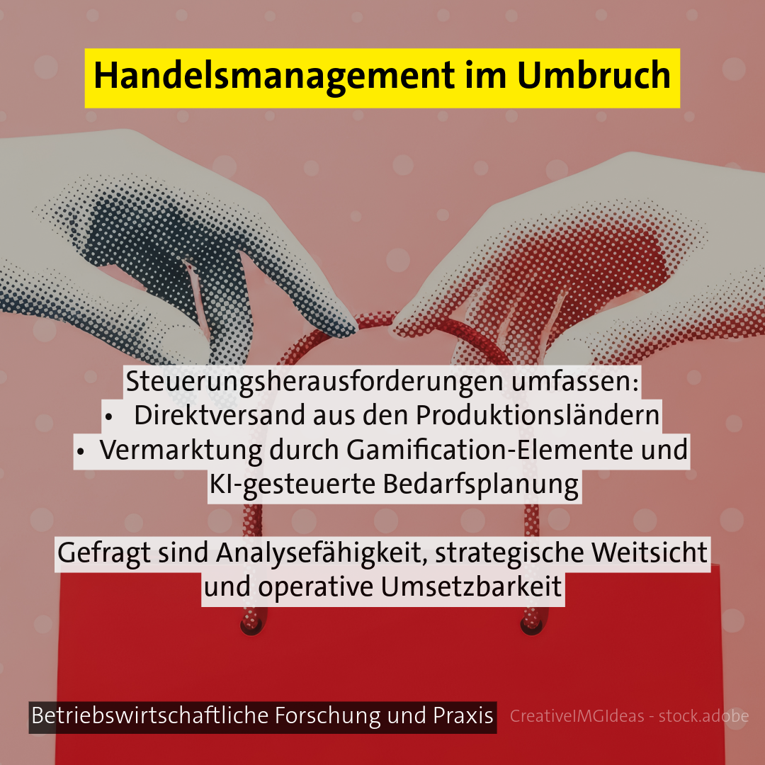 Zwei Hände greifen nach Einkaufstasche - Thema: Gestalterisches Handelsmanagement