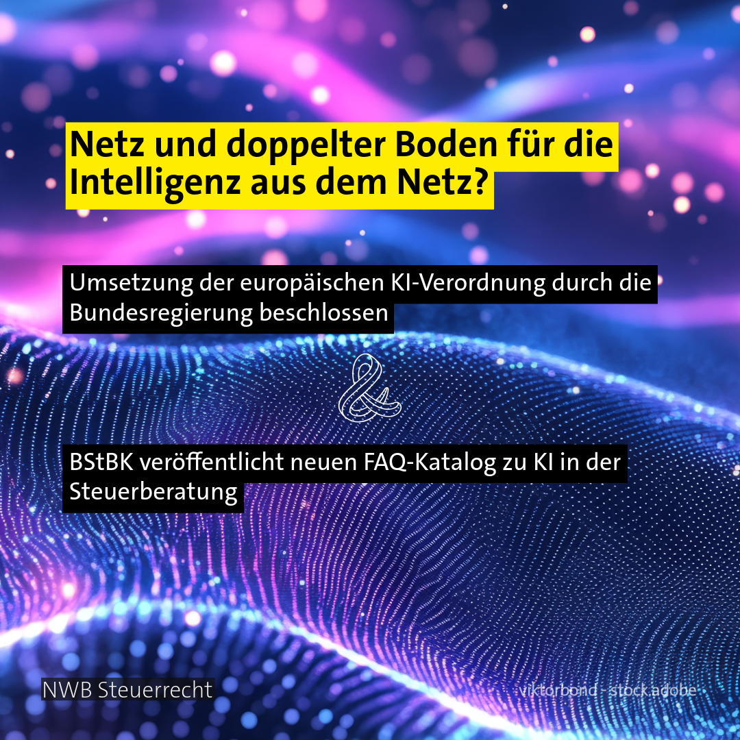 Datenwellen - Thema: KI in der Steuerberatung