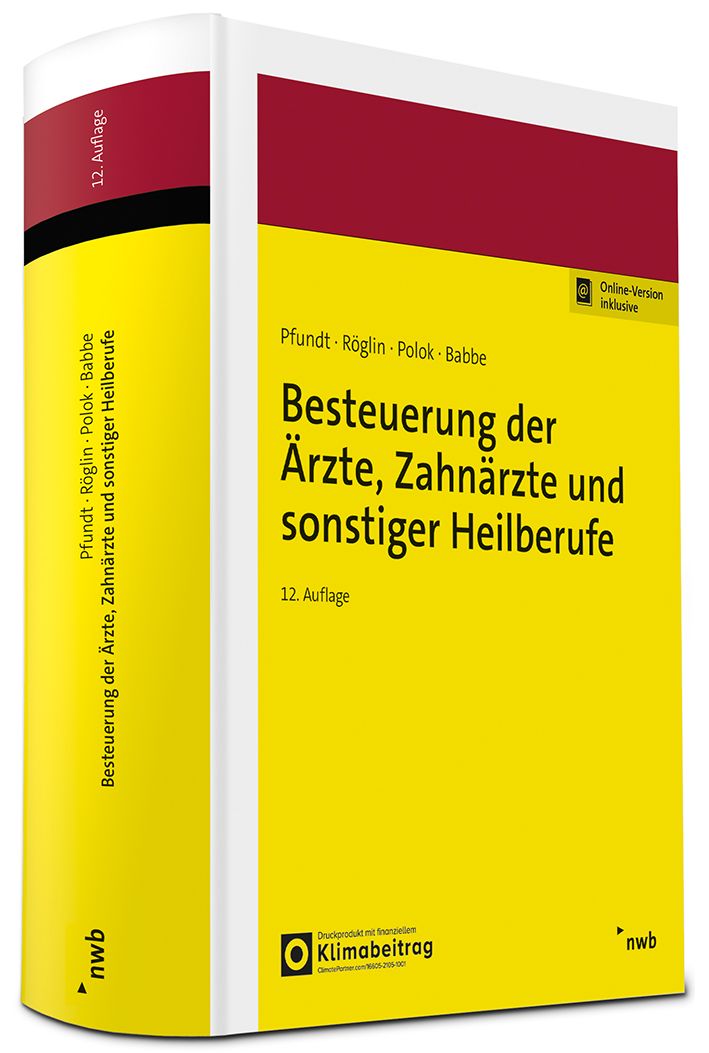 Buch von NWB: Besteuerung der Ärzte und sonstiger Heilberufe